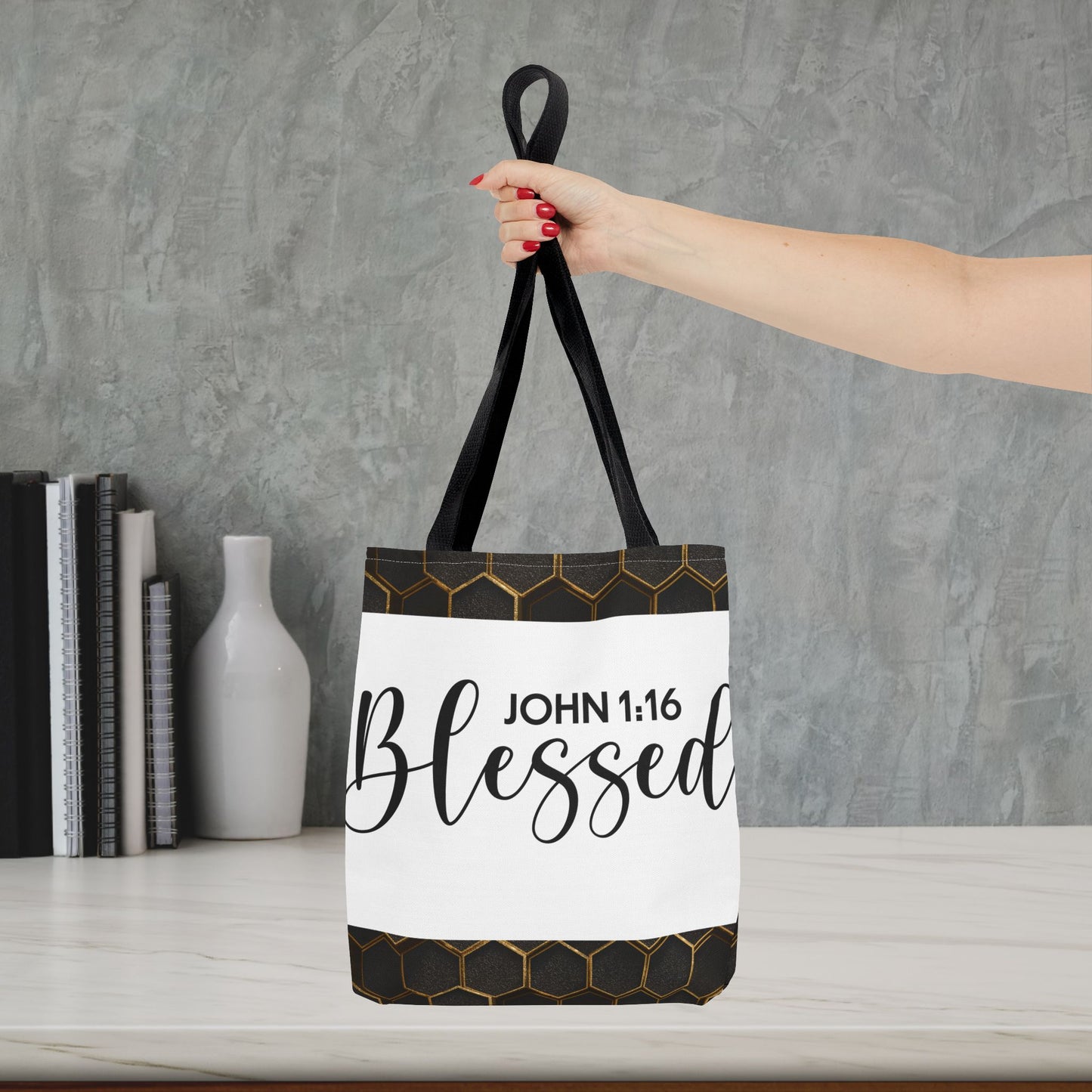 Blessed Designer Travel Bag – John 3::16 | Faith-Filled Style for Everyday Living Double and gift giving (Double sided design)