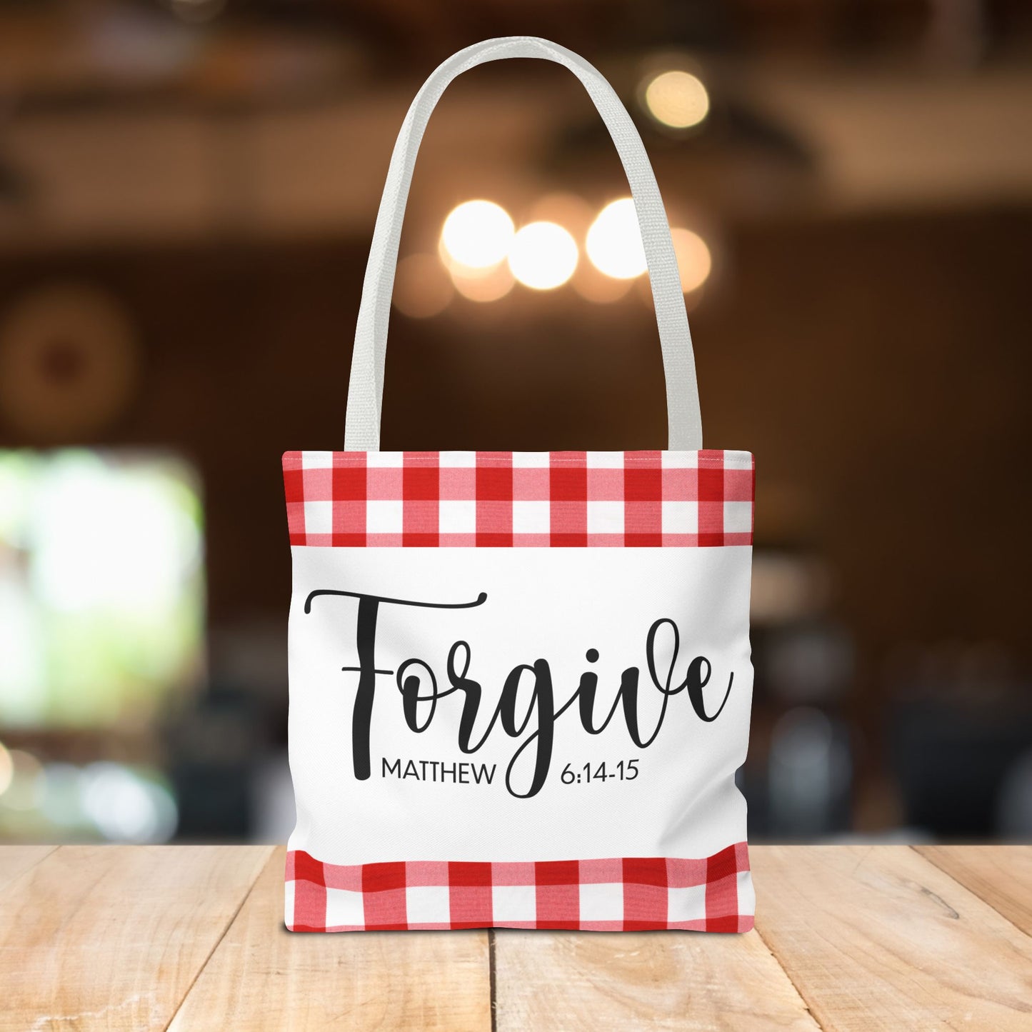 Grace to Forgive – Matthew 6:14–15 Scripture Inspirational Travel Bag Travel Bible Bag Stylish and Versatile for Everyday Use (Double-sided print)