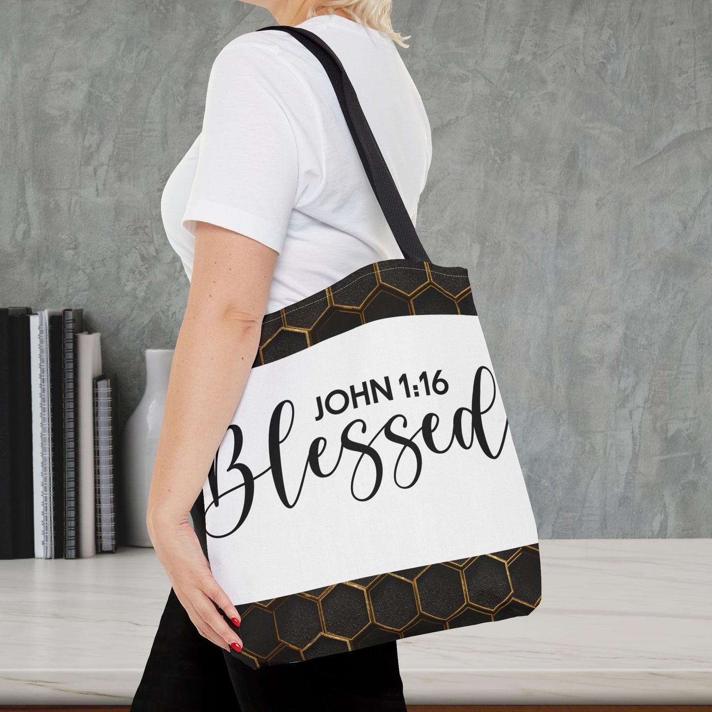 Blessed Designer Travel Bag – John 3::16 | Faith-Filled Style for Everyday Living Double and gift giving (Double sided design)