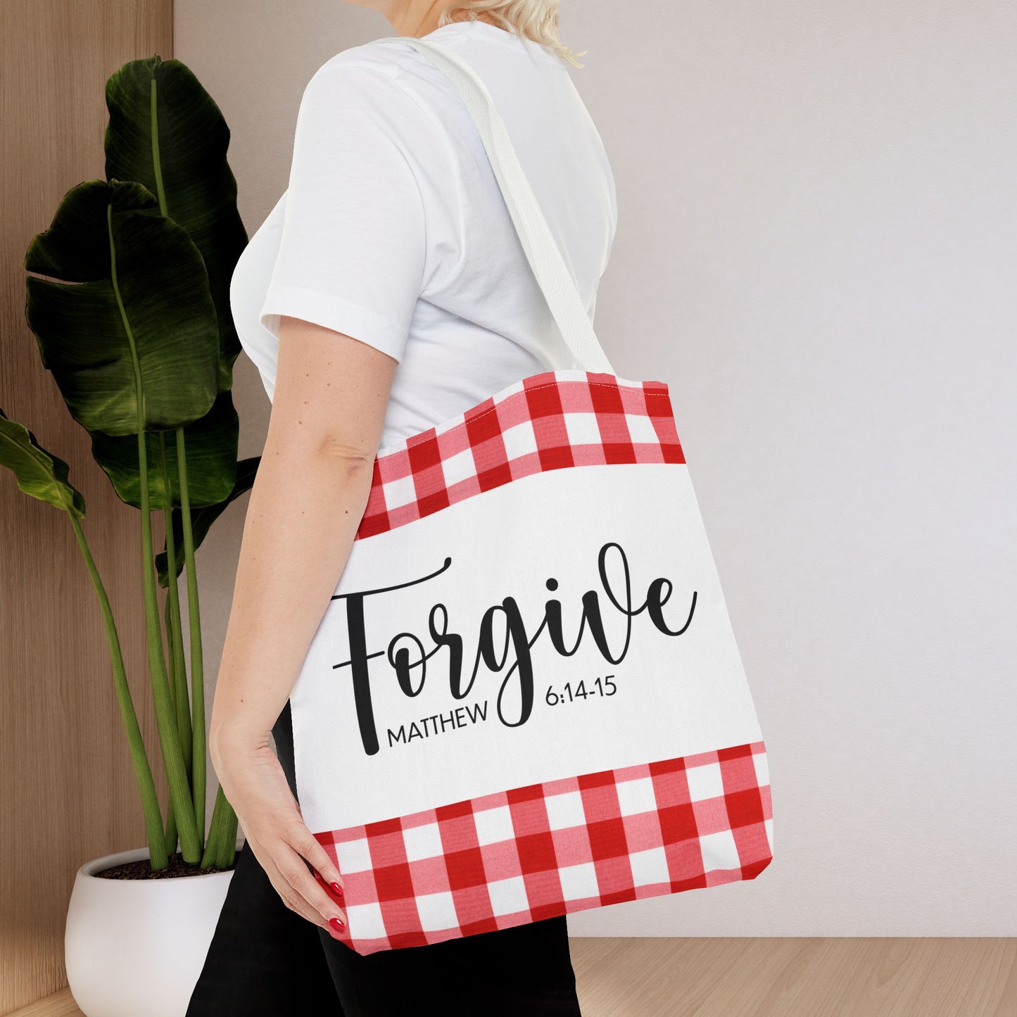 Grace to Forgive – Matthew 6:14–15 Scripture Inspirational Travel Bag Travel Bible Bag Stylish and Versatile for Everyday Use (Double-sided print)