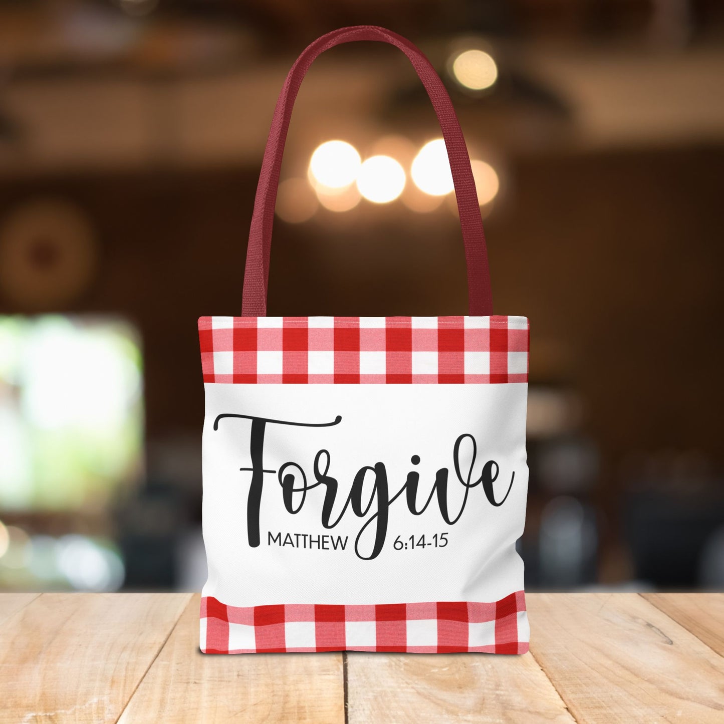Grace to Forgive – Matthew 6:14–15 Scripture Inspirational Travel Bag Travel Bible Bag Stylish and Versatile for Everyday Use (Double-sided print)