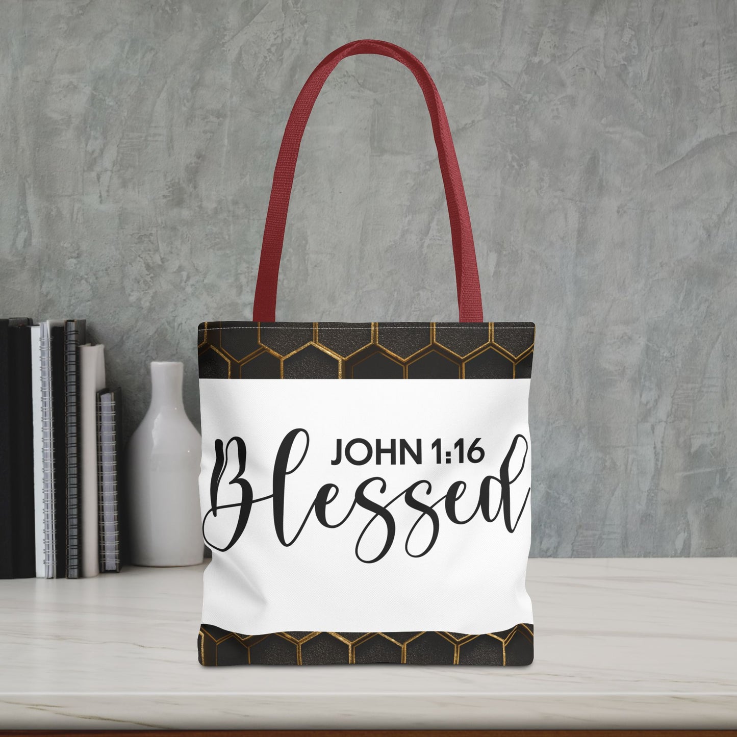Blessed Designer Travel Bag – John 3::16 | Faith-Filled Style for Everyday Living Double and gift giving (Double sided design)