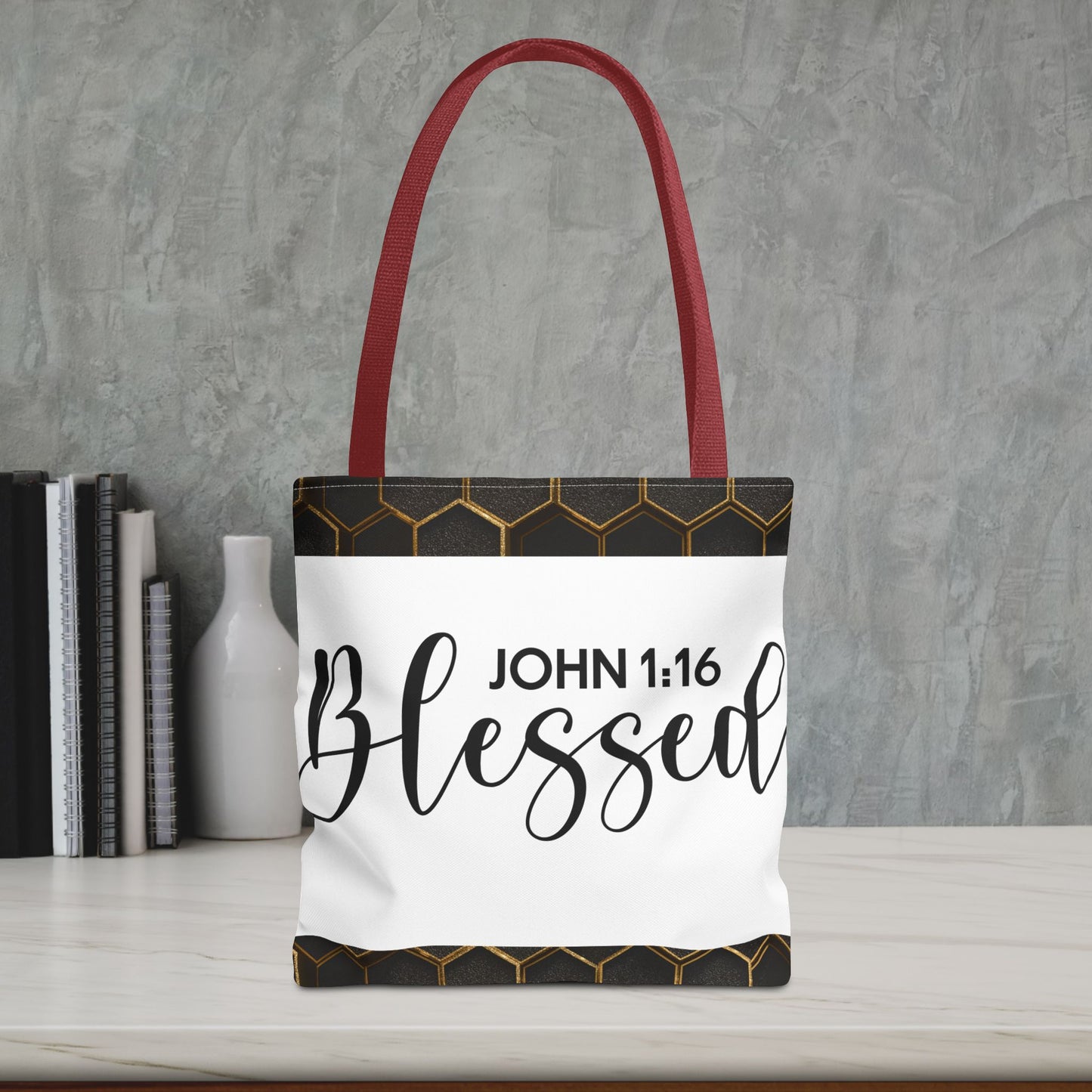 Blessed Designer Travel Bag – John 3::16 | Faith-Filled Style for Everyday Living Double and gift giving (Double sided design)