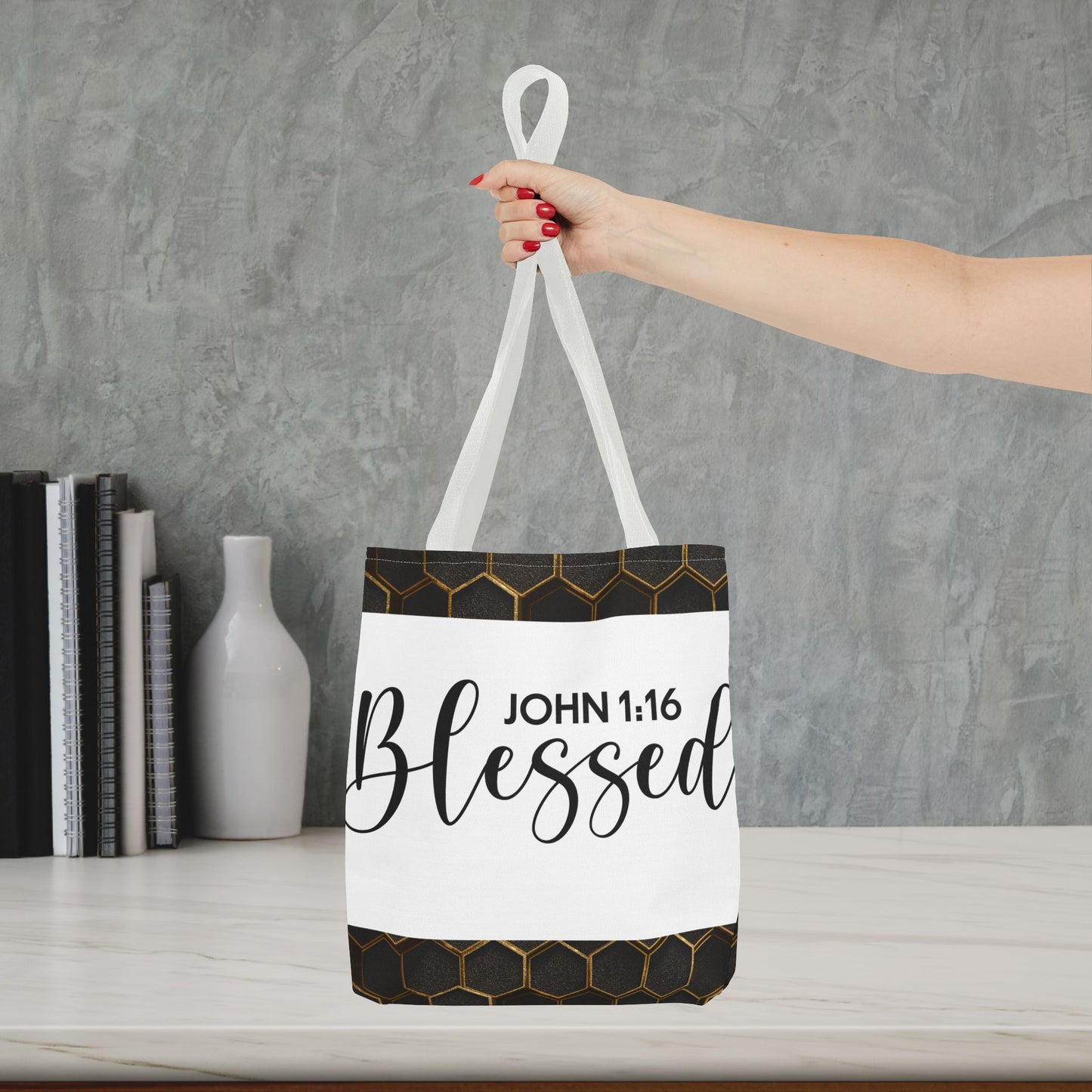 Blessed Designer Travel Bag – John 3::16 | Faith-Filled Style for Everyday Living Double and gift giving (Double sided design)