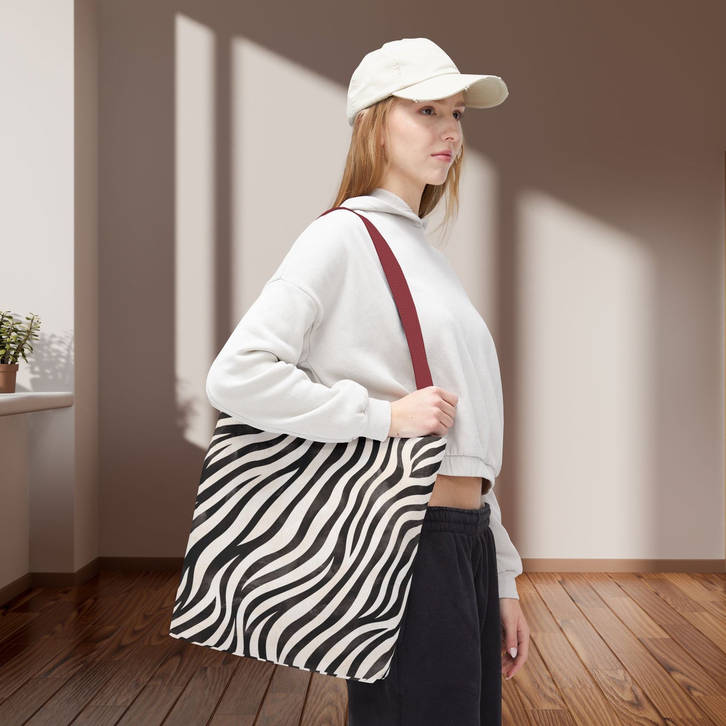 Do Not Be Deceived – inspired by Galatians 6:7" Print designer Bag – Stylish Zebra Print Travel Bag - Fashionable Eco-Friendly Carryall for Everyday Use