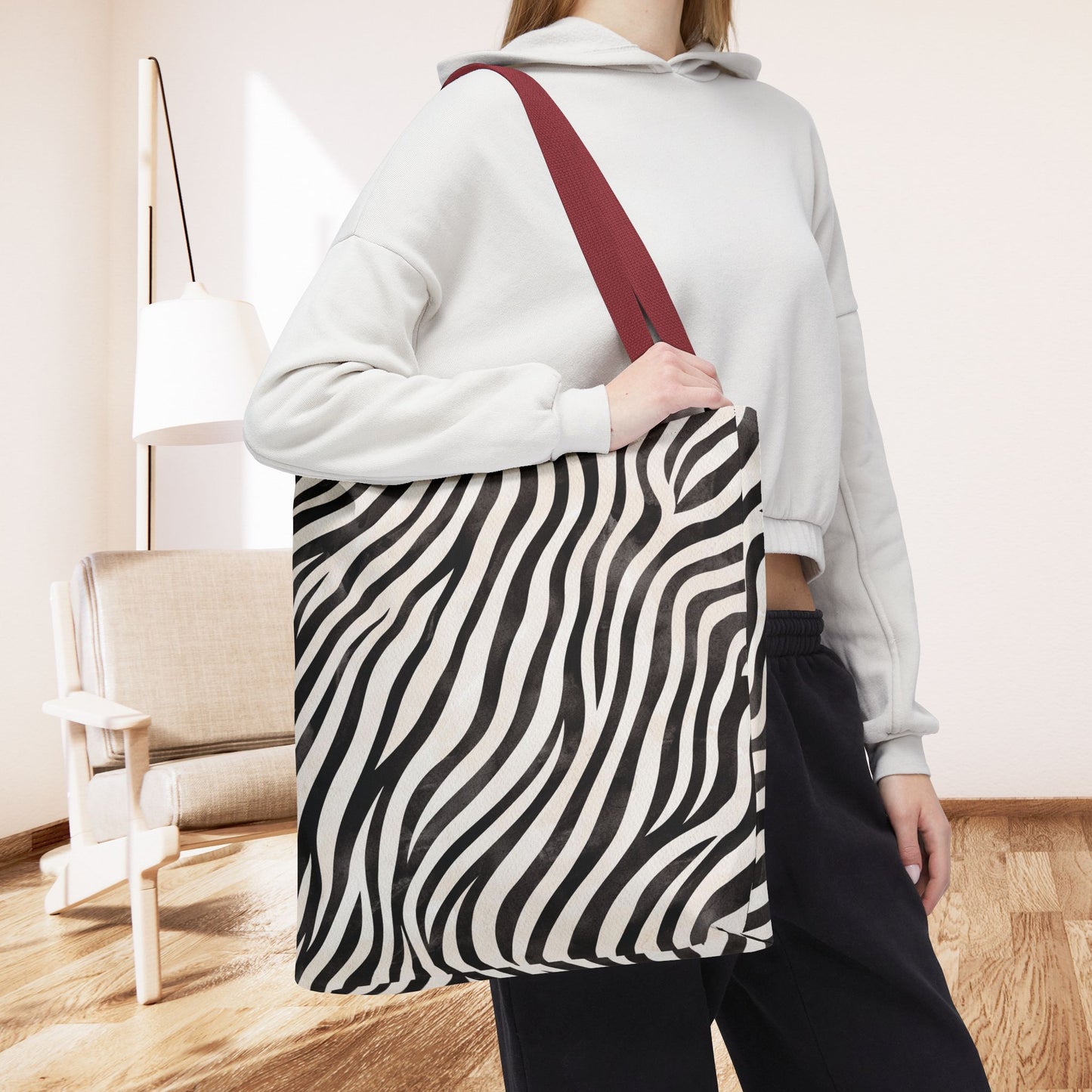 Do Not Be Deceived – inspired by Galatians 6:7" Print designer Bag – Stylish Zebra Print Travel Bag - Fashionable Eco-Friendly Carryall for Everyday Use