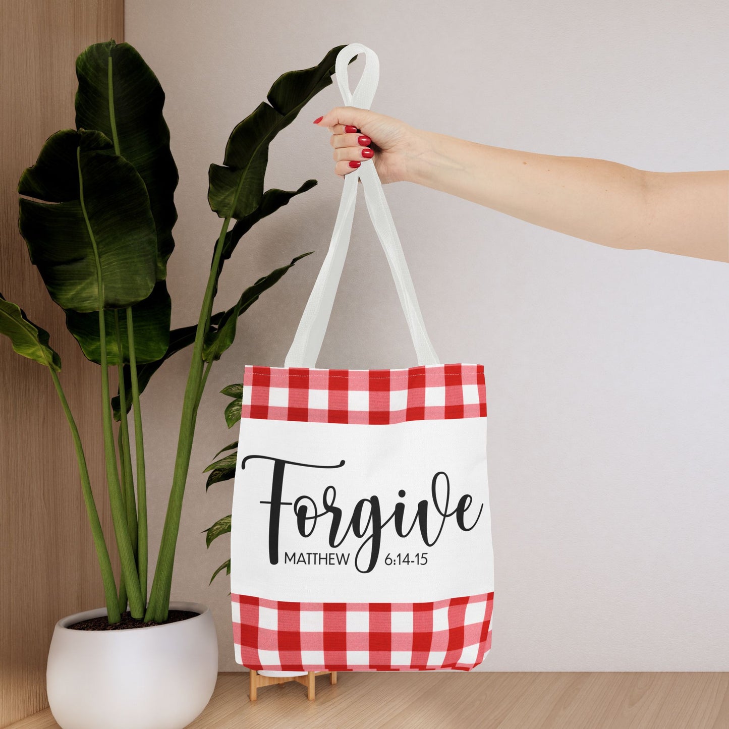 Grace to Forgive – Matthew 6:14–15 Scripture Inspirational Travel Bag Travel Bible Bag Stylish and Versatile for Everyday Use (Double-sided print)